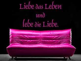 Wandtattoo Liebe das Leben...