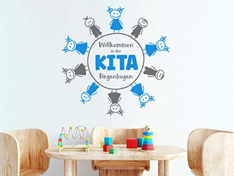 Wandtattoo Kindergarten | Wandgestaltung in der Kita
