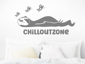 Wandtattoo Chilloutzone Faultier