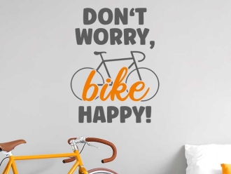 Wandtattoo Bike happy