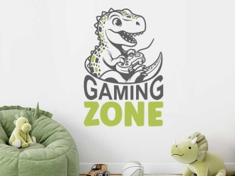 Wandtattoo Dino Gaming Zone