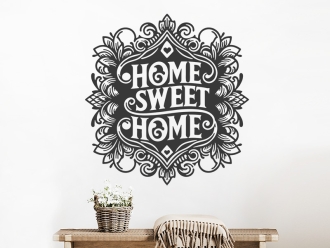 Wandtattoo Home Sweet Home Ornament