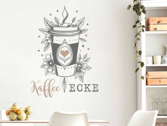 Wandtattoo Kaffee Ecke