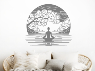 Wandtattoo Meditation Design