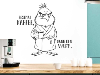 Wandtattoo Erstmal Kaffee