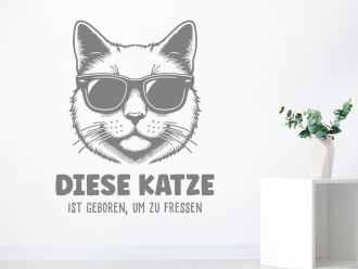 Wandtattoo Diese Katze