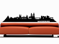 Wandtattoo Skyline Magdeburg