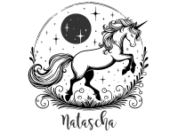 Wandtattoo Verzaubertes Einhorn mit Name Motivansicht