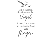 Wandtattoo Einen großen Vogel Motivansicht