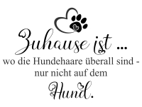 Wandtattoo Hundehaare zuhause Motivansicht