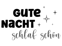 Wandtattoo Gute Nacht Schlaf Schön Motivansicht