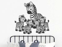 Wandtattoo Babyzebras