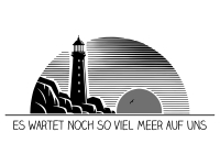 Wandtattoo So viel Meer mit Leuchtturm Motivansicht