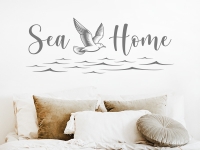 Wandtattoo Sea Home