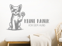 Wandtattoo Keine Panik vor dem Hund