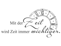 Wandtattoo Mit der Zeit Motivansicht