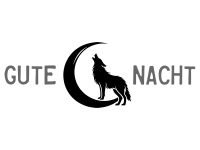 Wandtattoo Gute Nacht Wolf Motivansicht