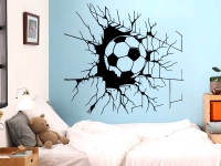 Wandtattoo Fußball Mauer