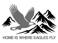 Wandtattoo Home is where eagles fly Motivansicht