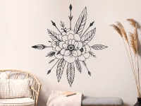 Wandtattoo Boho Ornament