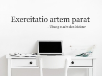 Wandtattoo Exercitatio artem parat