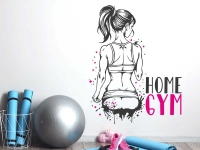 Wandtattoo Girls Home Gym