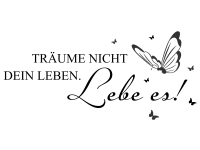 Wandtattoo Lebe dein Leben Motivansicht