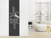 Wandtattoo Wandbanner Bergliebe