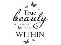 Wandtattoo True beauty comes from within Motivansicht