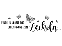 Wandtattoo Grund zum Lächeln Motivansicht